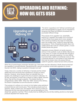 Upgrading and Refining: How Oil Gets Used