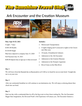 Ark Encounter and the Creation Museum