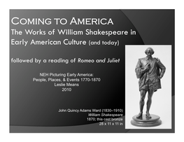 Coming to America: the Works of William