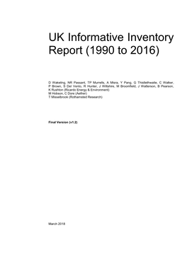 UK Emissions of Air Pollutants 1970 to 2008