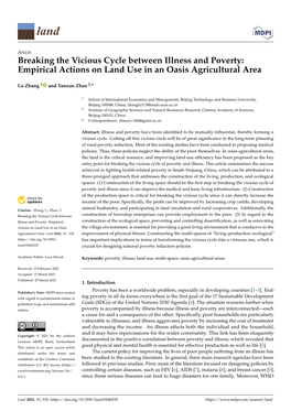 Breaking the Vicious Cycle Between Illness and Poverty: Empirical Actions on Land Use in an Oasis Agricultural Area