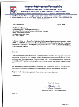 Revised Environmental Impact Assessment Study for Rajasthan Refinery Project - Grass Root Refinery & Petrochemical Complex