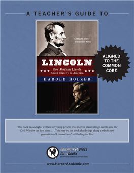 Lincoln and the Civil War for the First Time