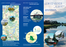 Lewitz-Kieker „Albert“ Weitere Informationen Revier Und Fahrtrichtungen Zum Lewitz-Kieker „Albert“ Lewitz-Kieker Schweriner