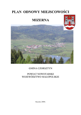 Plan Odnowy Miejscowości Mizerna