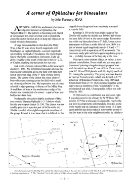 A Corner of Ophiuchus for Binoculars by John Flannery, SDAS