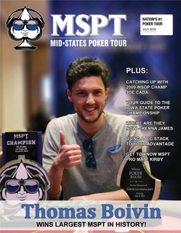 Nation's #1 Poker Tour July 2016