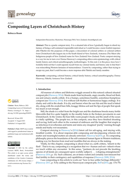 Composting Layers of Christchurch History