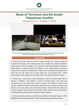 News of Terrorism and the Israeli-Palestinian Conflict