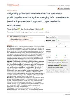 Version 1; Peer Review: 1 Approved, 1 Approved with Reservations]