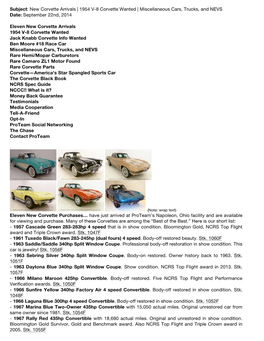 Miscellaneous Cars, Trucks, and NEVS Date: September 22Nd, 2014