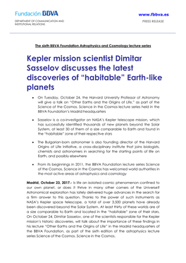 Kepler Mission Scientist Dimitar Sasselov Discusses the Latest Discoveries of “Habitable” Earth-Like Planets