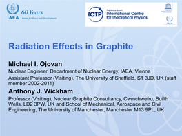 Radiation Effects in Graphite