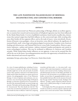 The Late Pleistocene Palaeoecology of Beringia