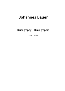 Johannes Bauer