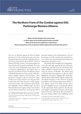 The Northern Front of the Combat Against ISIS: Peshmarga-Western Alliance