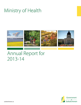 Annual Report for 2013-14 Ministry of Health
