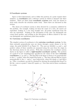 9 Coordinate Systems Space Is Three-Dimensional, and to Define