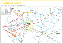 VERVOERREGIO LEUVEN Kernnet En Aanvullend Net - Weekdag Spits