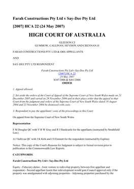 High Court of Australia