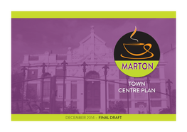 Marton Town Centre Plan