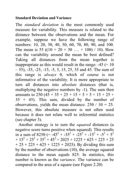 The Standard Deviation Is the Most Commonly Used Measure for Variability