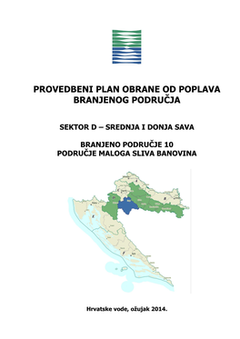 Provedbeni Plan Obrane Od Poplava Branjenog Područja