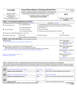 Form5500 Annual Return/Report of Employee Benefit Plan