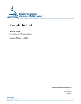 Rwanda: in Brief