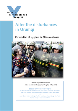 After the Disturbances in Urumqi