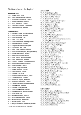 Verstorbene Der Region LDZ 2017