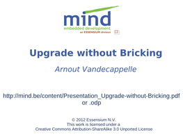 Upgrade Without Bricking