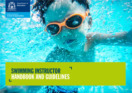 Swimming Instructor Handbook and Guidelines