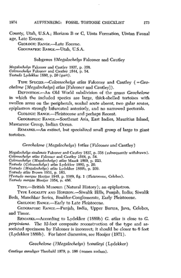 County, Utah, U.S.A.; Horizon B Or C, Uinta Formation, Uintan Faunal Age, Late Eocene