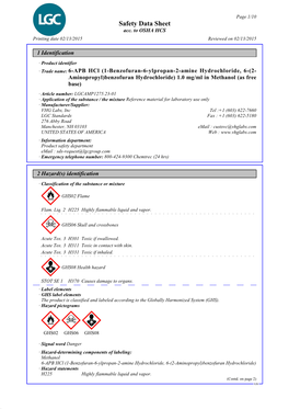 Safety Data Sheet Acc