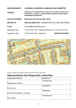 Application for New Premises Licence