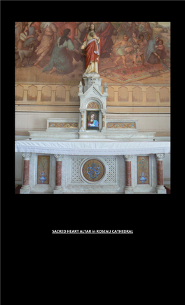 SACRED HEART ALTAR in ROSEAU CATHEDRAL