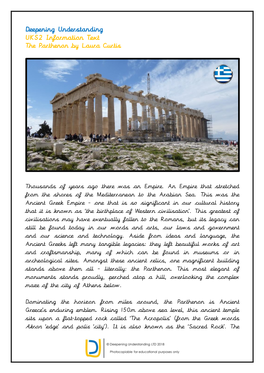 UKS2 Information Text the Parthenon by Laura Curtis