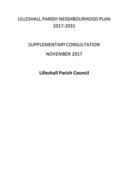 Edgmond Parish Neighbourhood Plan 2017-2031