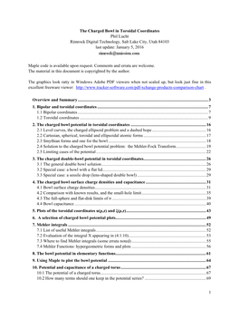 The Charged Bowl in Toroidal Coordinates.Pdf