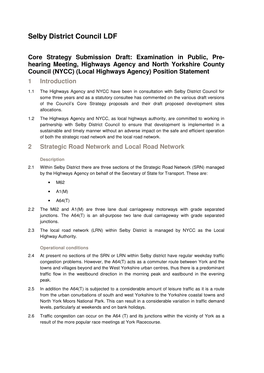 Selby District Council LDF