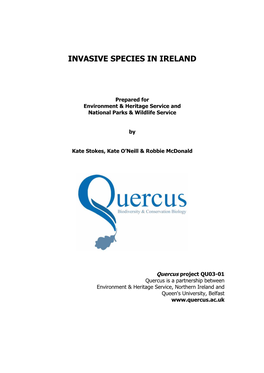 Invasive Species in Ireland