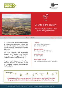 Exmoor Tarr Steps Written Guide