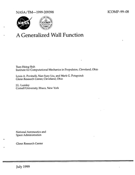 A Generalized Wall Function