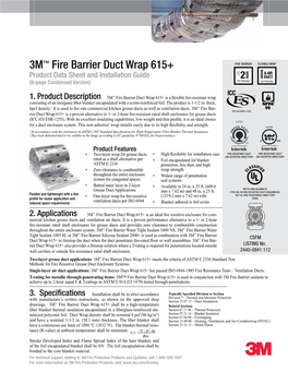 3M™ Fire Barrier Duct Wrap 615+