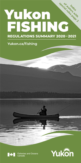 Fishing Regulations Summary 2020 – 2021