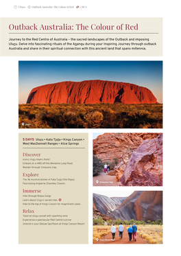 Outback Australia: the Colour of Red CRUA