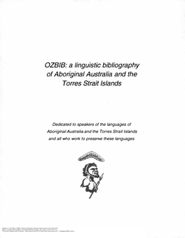 A Linguistic Bibliography of Aboriginal Australia and the Torres Strait Islands