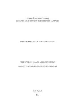 Fundação Getulio Vargas Escola De Administração De Empresas De São Paulo