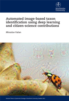 Automated Image-Based Taxon Identification Using Deep Learning